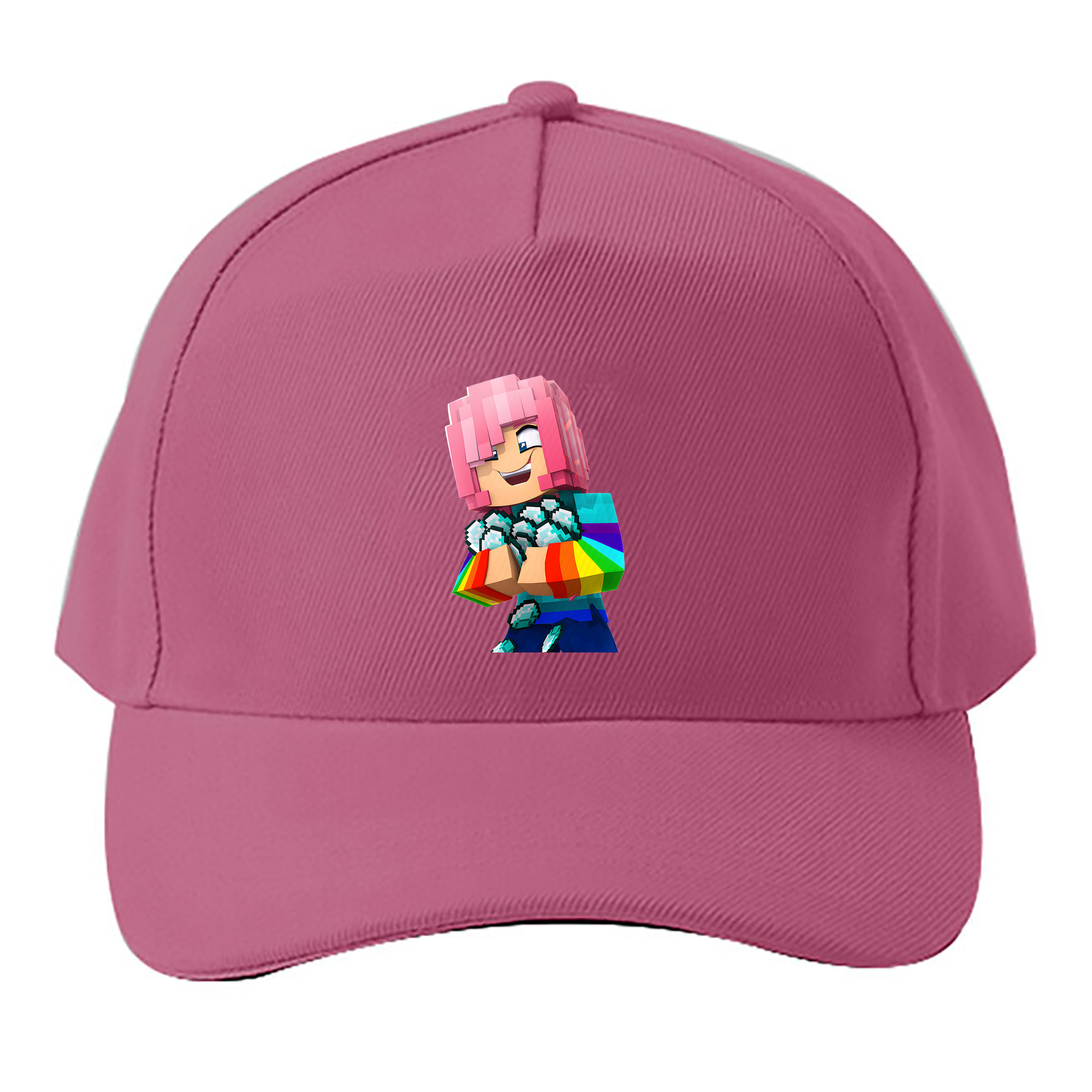 （画像用） マインクラフト ブロックの世界 Minecraft MC Block world ベースボールキャップ 綿100％ 男女兼用 帽子 スポーツ